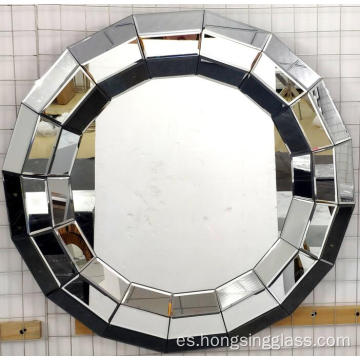 Mirror colgante de forma redonda 3D MDF MDF